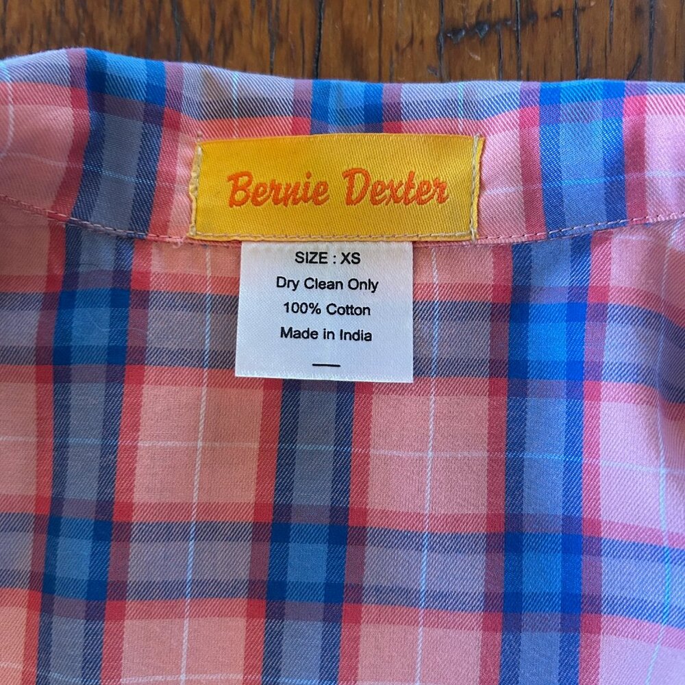 Bernie Dexter Pink and Blue Plaid Francis Dress - Picture 10 of 10